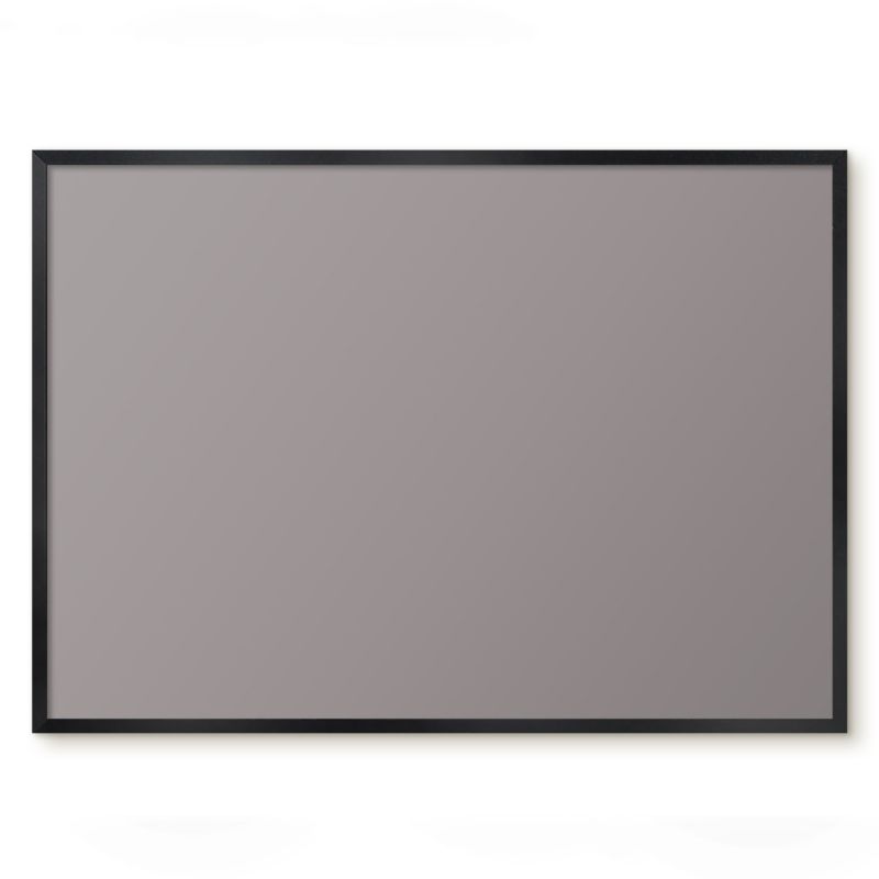 Tablica Magnetyczna Wielofunkcyjna Ścienna Tulup 70x50 cm Popielata szarość - Czarna rama Do sypialni, salonu 1 szt.