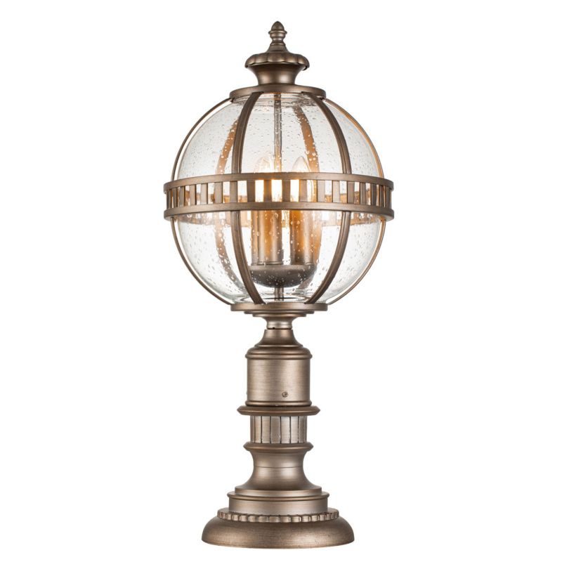 Lampa ogrodowa stojąca Kichler Halleron oksydowany brąz 3 x E14 x 40W IP44 wym: 69,6 x 30,5 x 30,5 cm - 1 szt.
