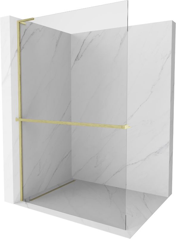 Ścianka prysznicowa Mexen Kioto+ L złota 120 x 200 cm 800-120-123-55-00 1 szt.