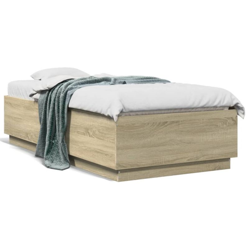 Łóżko drewniane WaszeMeble 75x190 cm brązowe WM-3209760 1 szt.
