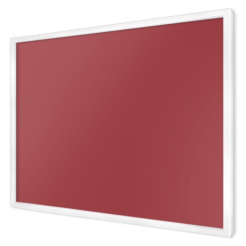 Tablica magnetyczna dekoracyjna Wallfluent 70x50 Kolor burgundowy w białej ramie 1szt