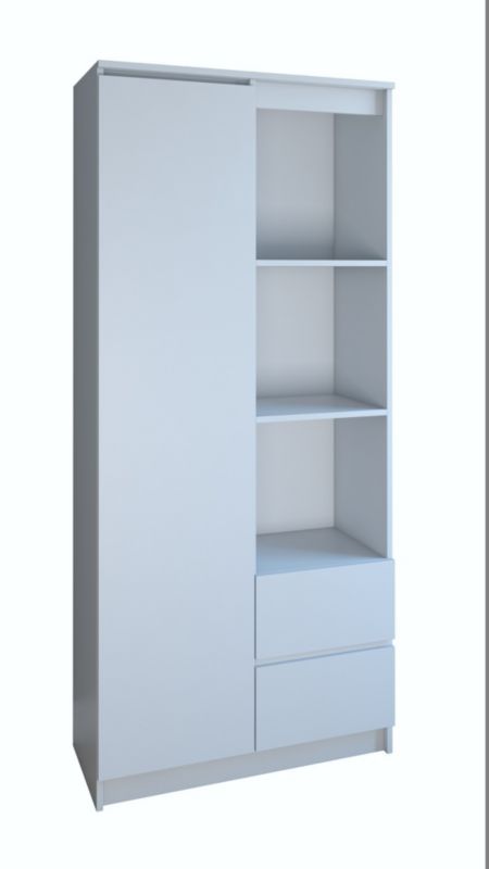 Regał Biurowy Topeshop RS-80 Bily Z Drzwiami Biały 35x80x180 cm 1 szt.