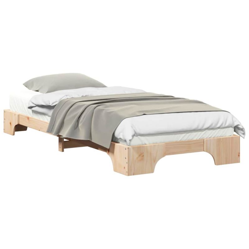 Rama łóżka WaszeMeble 200x220 cm Brązowy sosna WM-872911 1 szt.