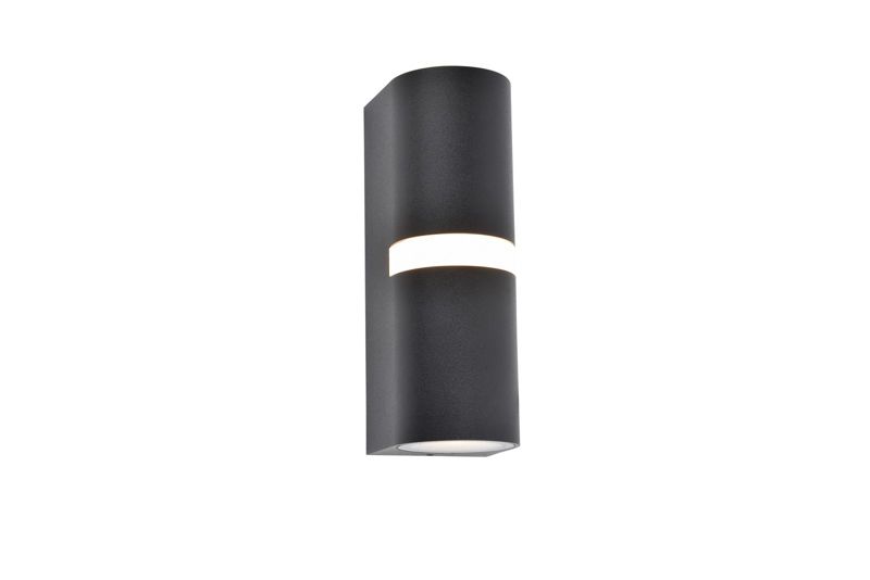 Kinkiet zewnętrzny cylindryczny góra-dół Lutec MIKA czarny 1xGU10x7W IP54 wym:19x6,8x7,9cm - 1 szt.
