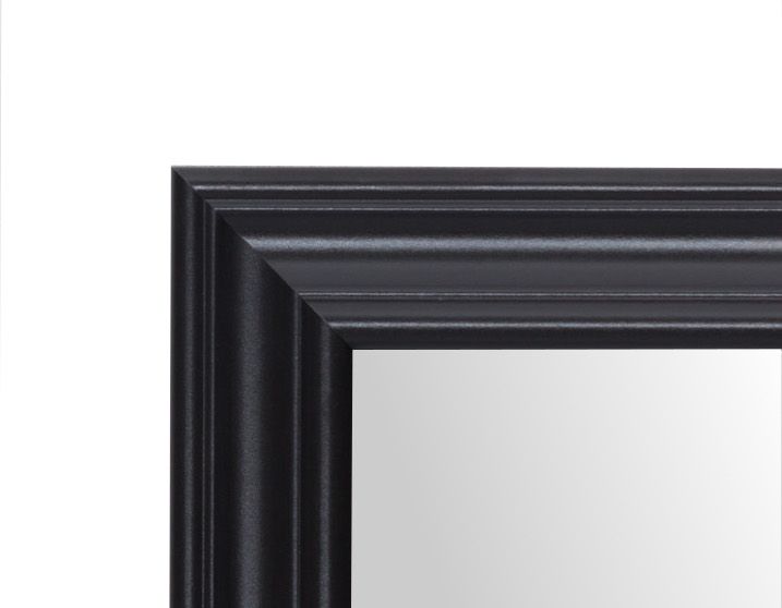 Stylowe lustro Profilmat w czarnej ozdobnej retro ramie 100X70cm 1szt.