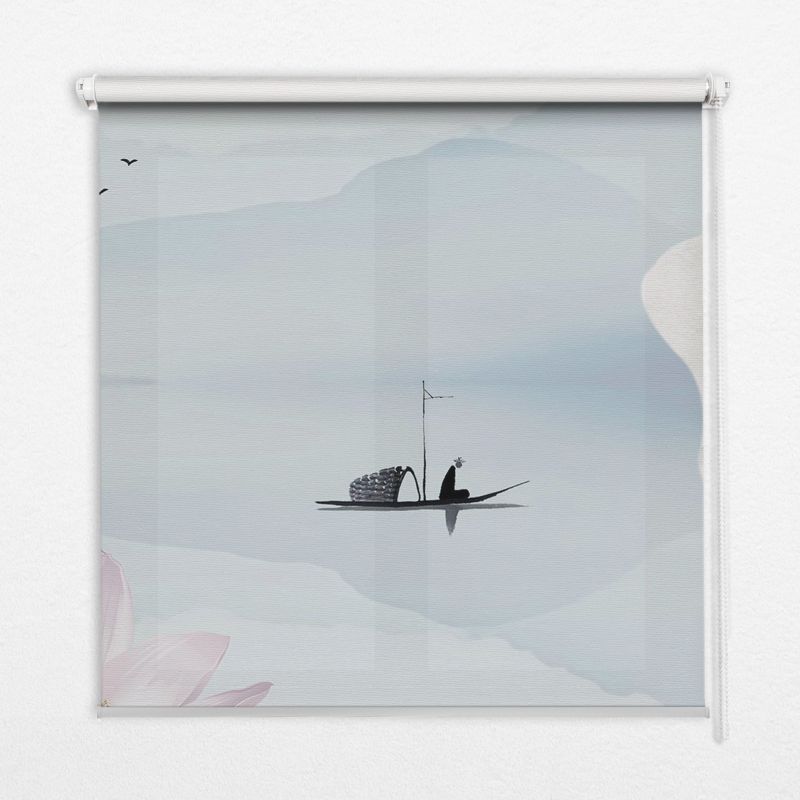 Roleta Do Salonu Tulup 100x140 cm Rybak na łódce Montaż do ściany/sufitu 1 szt.
