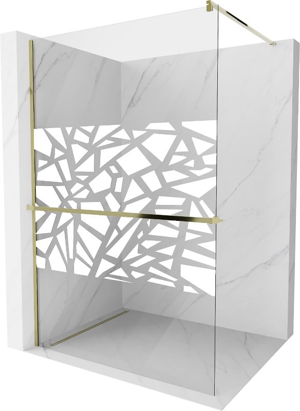 Ścianka prysznicowa Mexen Kioto+ biały wzór 70x200 cm 800-070-121-50-85 1 szt.