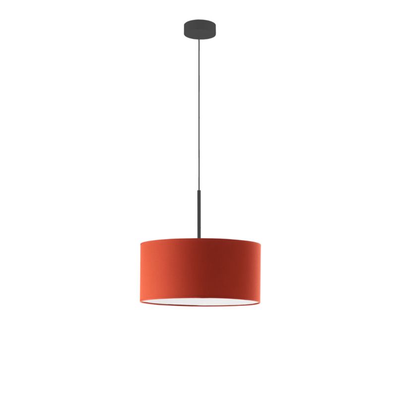 Lampa wisząca zwis Volta Light Factory żyrandol sufitowa z abażurem walec Ceglany JAZZ 30cm 1szt.