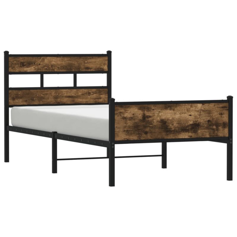 Łóżko metalowe WaszeMeble 75x190 cm brązowe WM-4017226 1 szt.