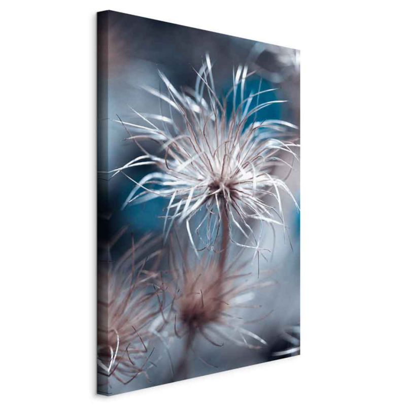 Obraz Artgeist Roślina w błękitach 60 x 90 cm flizelina 1 szt