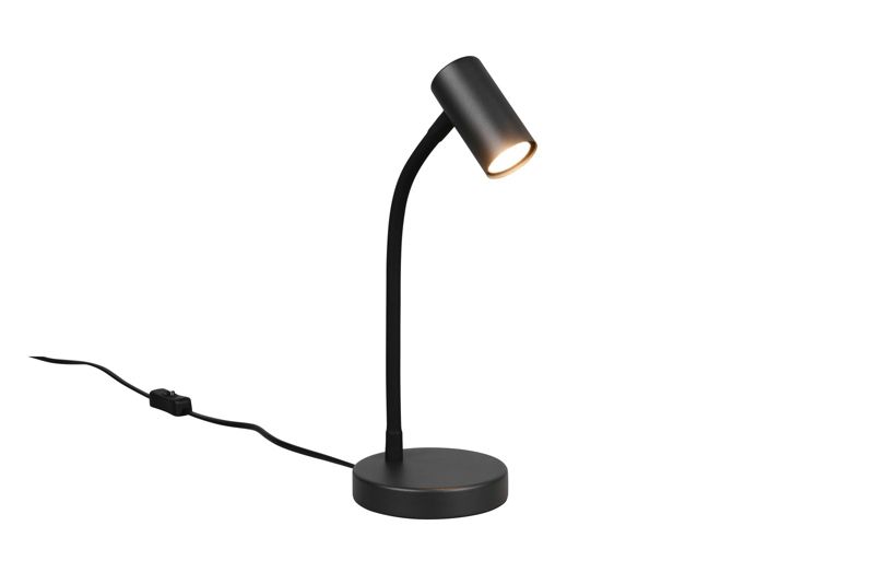 Lampka biurkowa RL TARYN czarny matowy 1xGU10 minix5W IP20 wym:28x12x18cm - 1 szt.