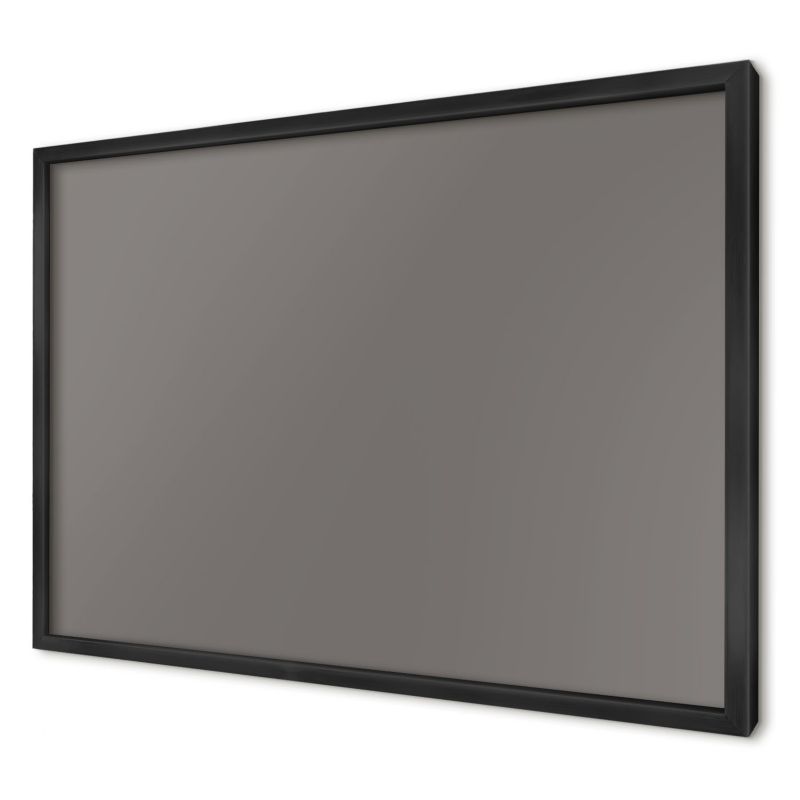 Ozdobna tablica na magnesy Wallfluent 60x40 Ciemny szary w czarnej ramie 1szt