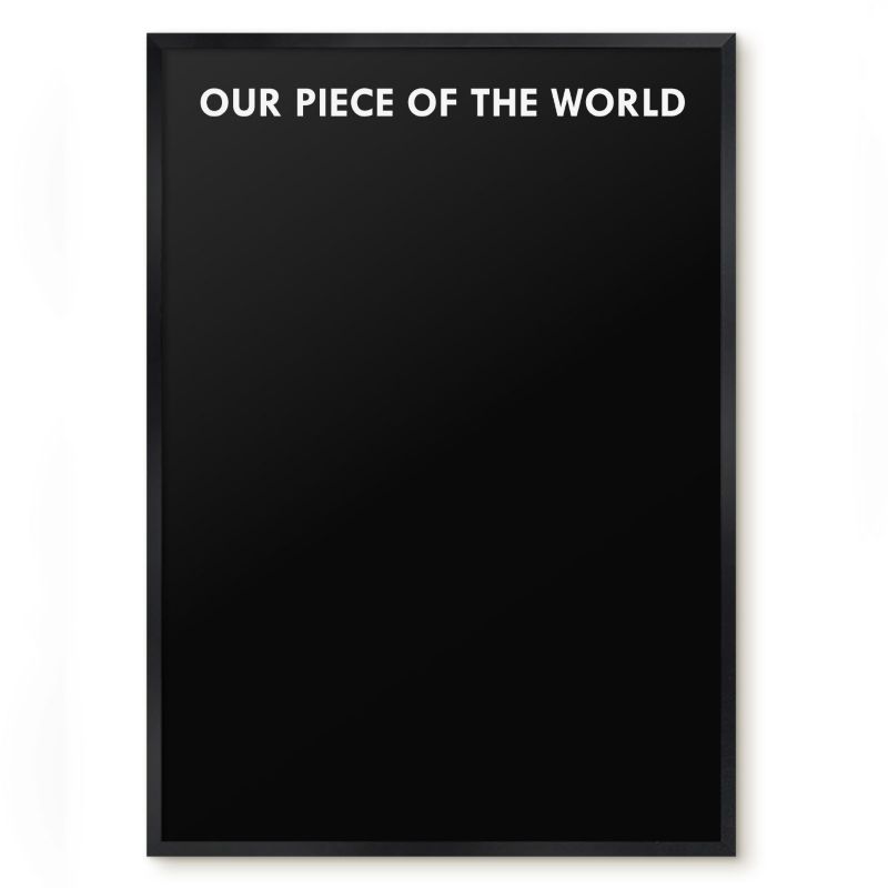 Tablica Magnetyczna W Ramie Tulup 50x70 cm Our piece of the world 7 - Czarna rama Do salonu, sypialni 1 szt.