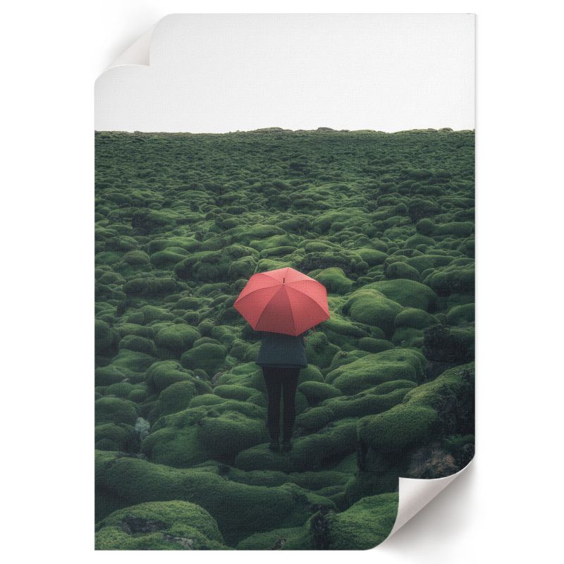 Plakat Do Sypialni ArtPrintCave 59,5x84 cm Zielony pejzaż X-Mario 1 szt.