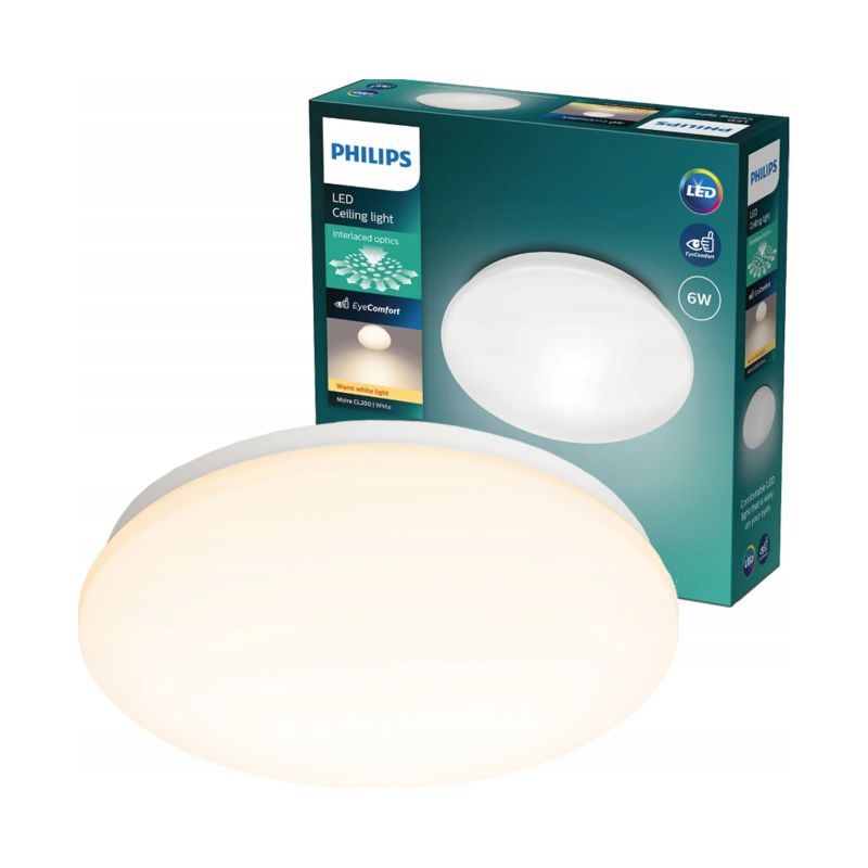 Plafon Philips sufitowy Moire LED 6W 2700K 600lm okrągły IP20 1 szt.