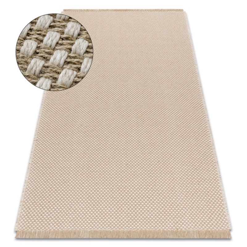 Dywan Jute RugsX 200x290 cm krem D1500 1 szt.