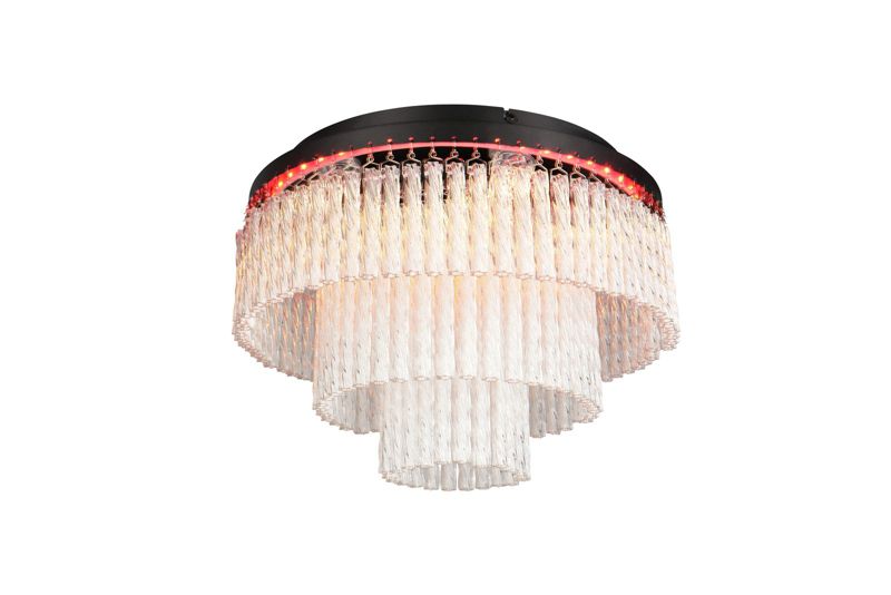 Lampa wisząca z pilotem RL VONO przezroczysto-czarna LED 17W 2700-6500K 1900lm IP20 - 1 szt.