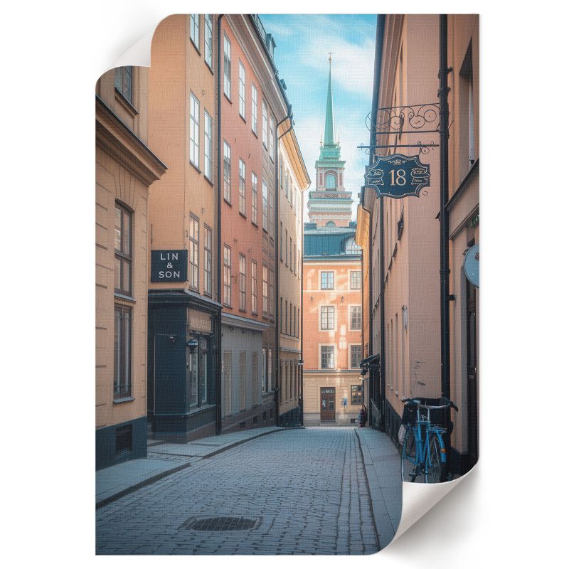 Wydruk Na Płótnie ArtPrintCave 59,5x84 cm Ulica miejska Front 1 szt.
