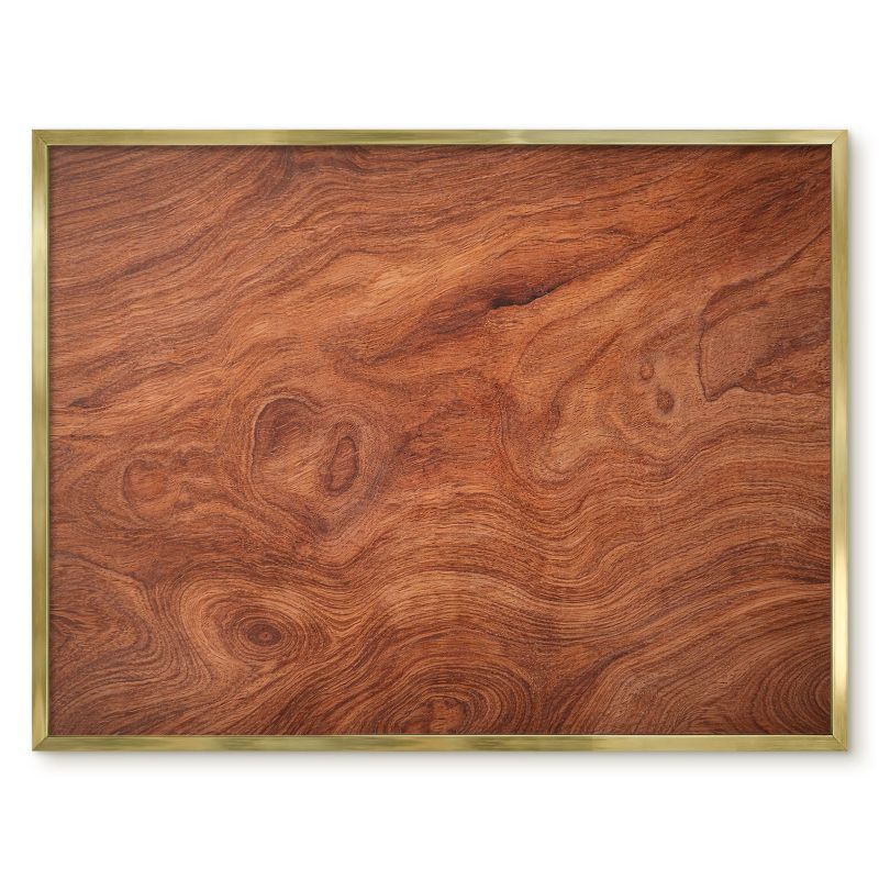 Tablica Na Magnesy Tulup 80x60 cm Słoje drewna 1 - Złota rama Do salonu, sypialni 1 szt.