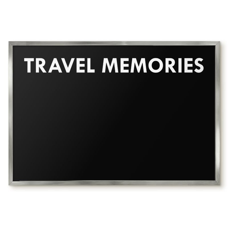 Tablica Na Magnesy Tulup 60x40 cm Travel memories 7 - Srebrna rama Do salonu, sypialni 1 szt.