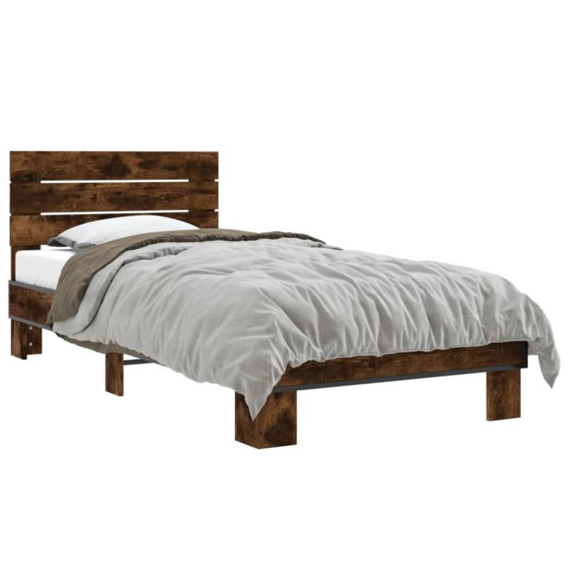 Łóżko drewniane WaszeMeble 90x200 cm brązowe WM-845744 1 szt.