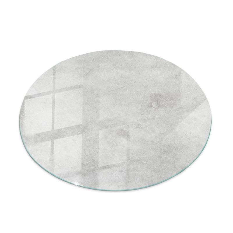 Blat szklany Tulup fi80 cm Tekstura betonowa z rysami 1 szt.