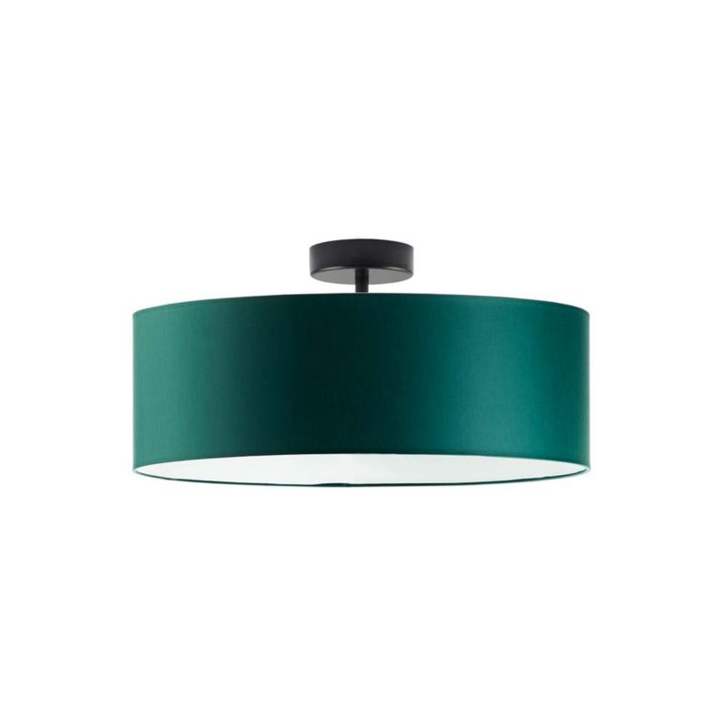 Lampa wisząca Volta Light Factory żyrandol plafon z abażurem stożek Butelkowa zieleń BLUES 50cm 1szt.