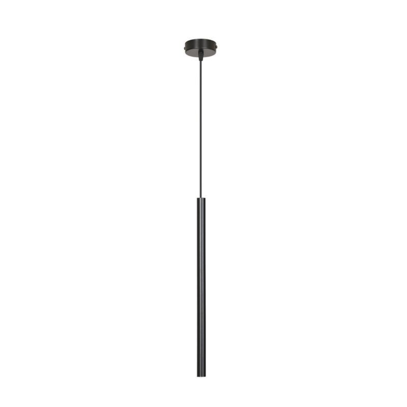 Lampa wisząca Emibig Selter czarna punktowa tuba 55 cm 1xG9 x 8W 1 szt.