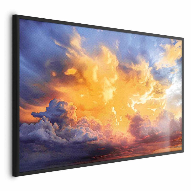 Plakat Artgeist Zachód słońca 90x60 cm z ramą czarną 1 szt