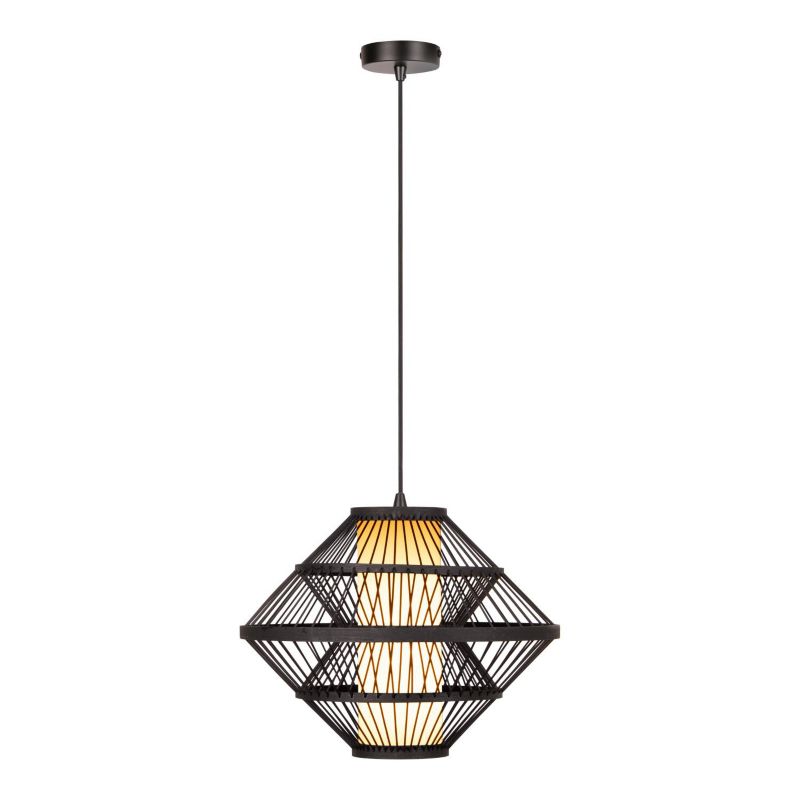 Lampa wisząca Lucide PASQUINO czarna 1xE27x40W IP20 wym:80x40x40cm - 1 szt.