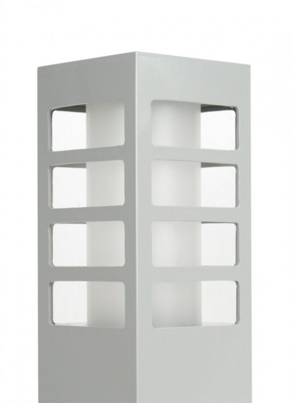 Lampa ogrodowa stojąca SU-MA Rado srebrna 1 x E27 x IP54 wym: 50 x 8 x 8 cm - 1 szt.