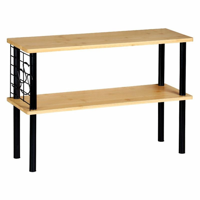 Dwupoziomowa półka kuchenna z bambusa Kesper brąz 38 cm 1 szt.