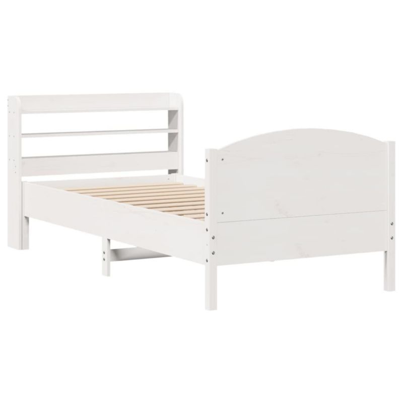 Łóżko drewniane WaszeMeble 75x190 cm biała WM-3306991 1 szt.