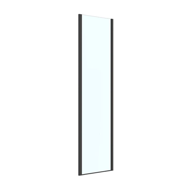 Ścianka prysznicowa Oltens Breda 80cm czarny mat szkło hartowane SmartClean 1 szt.