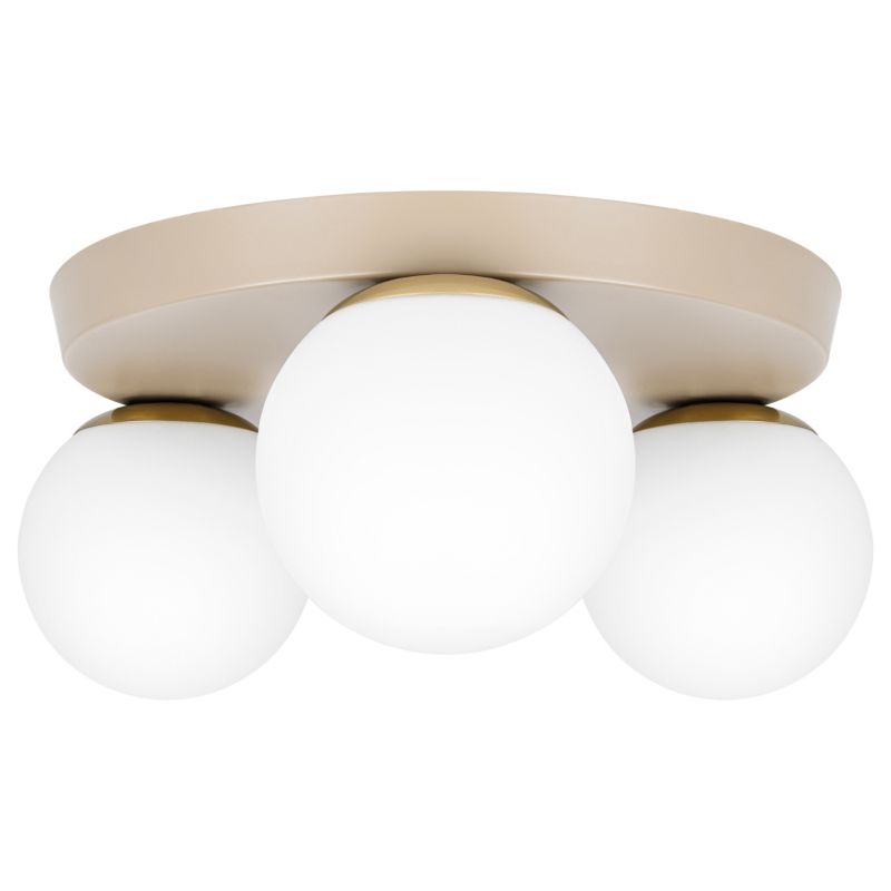 Lampa sufitowa żyrandol 3x LED E27 MasterLED Bali oprawa wisząca szklane kule beżowa kaszmir 1 szt.
