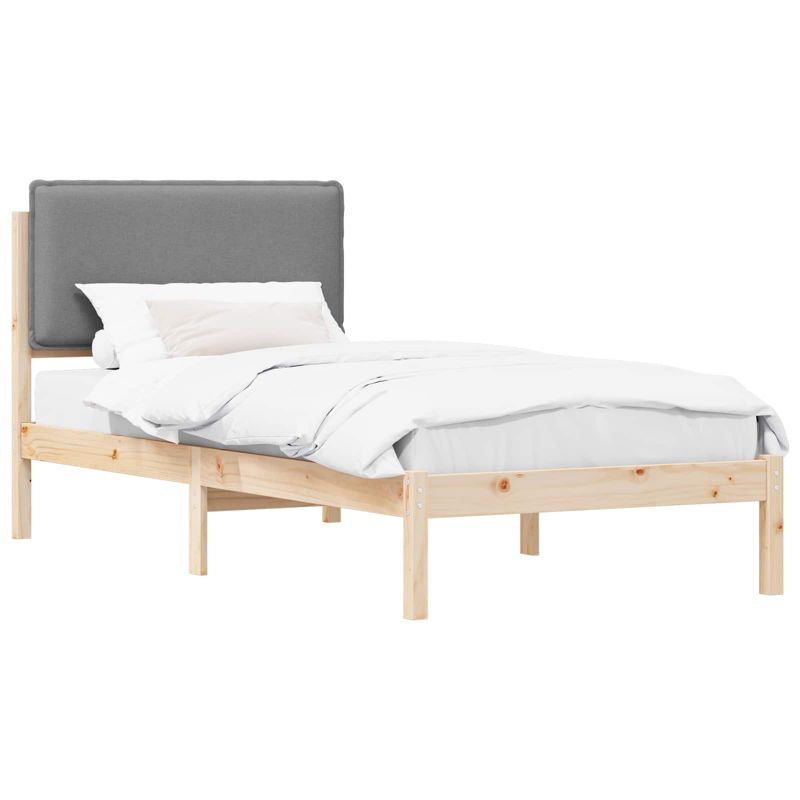 Łóżko Drewniane WaszeMeble 90x200 cm Brązowe WM-877864 1 szt.