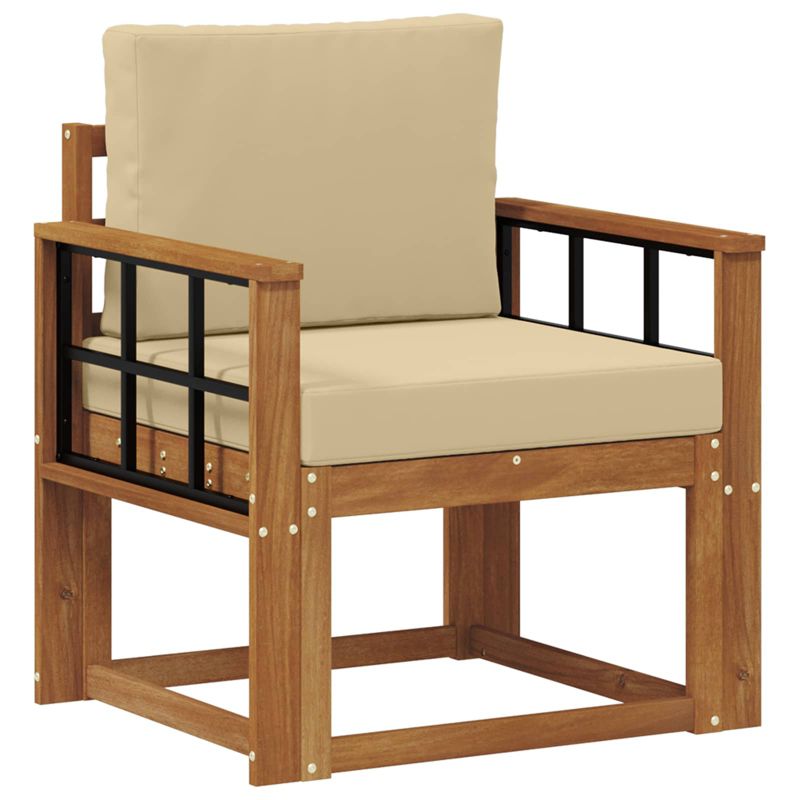 Sofa ogrodowa WaszeMeble z akacji brązowa z poduszkami WM-3436245 1 szt.