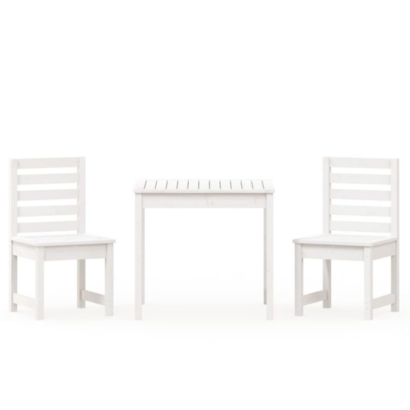 Zestaw mebli ogrodowych bistro WaszeMeble drewno sosnowe biały WM-3154672 1 kpl