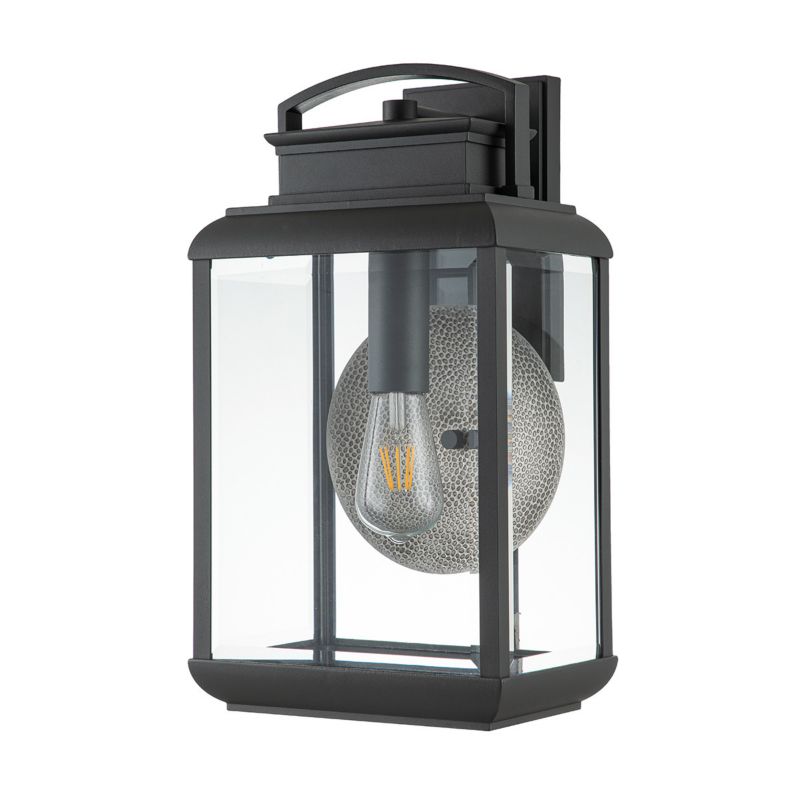 Kinkiet ścienny zewnętrzny Quoizel Byron grafit 1 x E27 x IP44 wym: 45,7 x 25,4 x 21,6 cm - 1 szt.