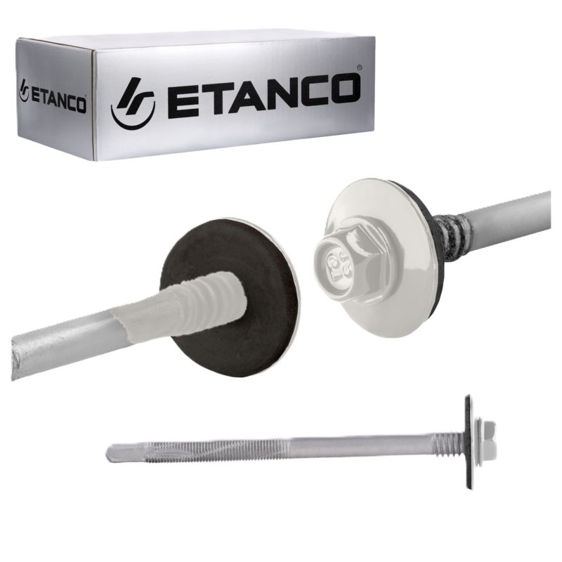 Wkręty do płyt warstwowych Etanco GTR12 SP 5,5/6,3x130 mm RAL 9010 100szt