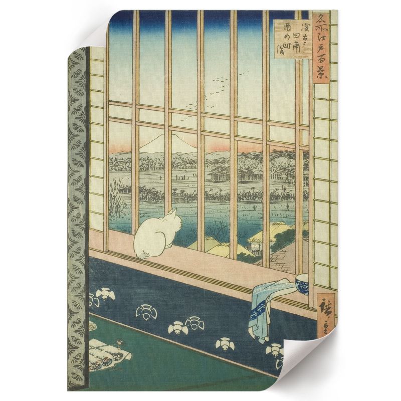 Plakat Na Płótnie ArtPrintCave 42x59,5 cm Pola ryżowe Asakusa Utagawa Hiroshige 1 szt.