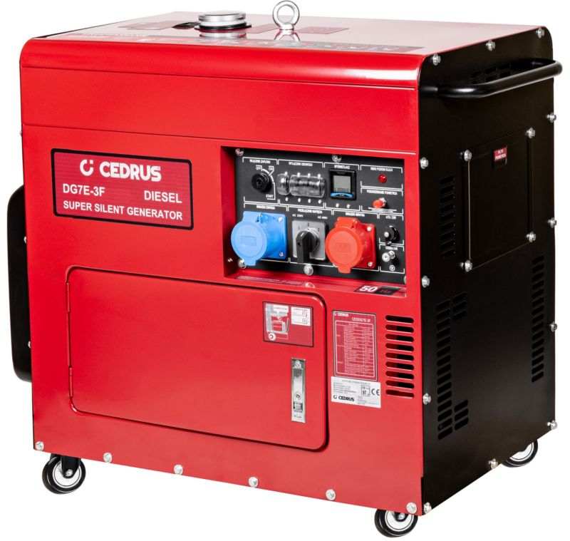 Agregat Cedrus Dg7E-3F Generator Prądotwórczy 7.1Kw / 12 Km 230/400V Avr Wersja Wyciszona Silent Cedrus 7.1 Kw 1 Szt.