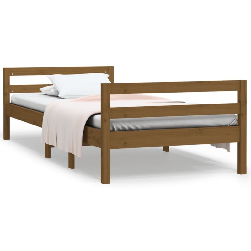 Łóżko drewniane WaszeMeble 75x190 cm brąz WM-821642 1 szt.