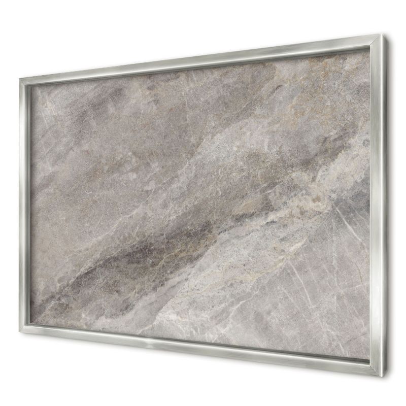 Tablica magnetyczna ozdobna Wallfluent 60x40 Kamienna tekstura w srebrnej ramie 1szt