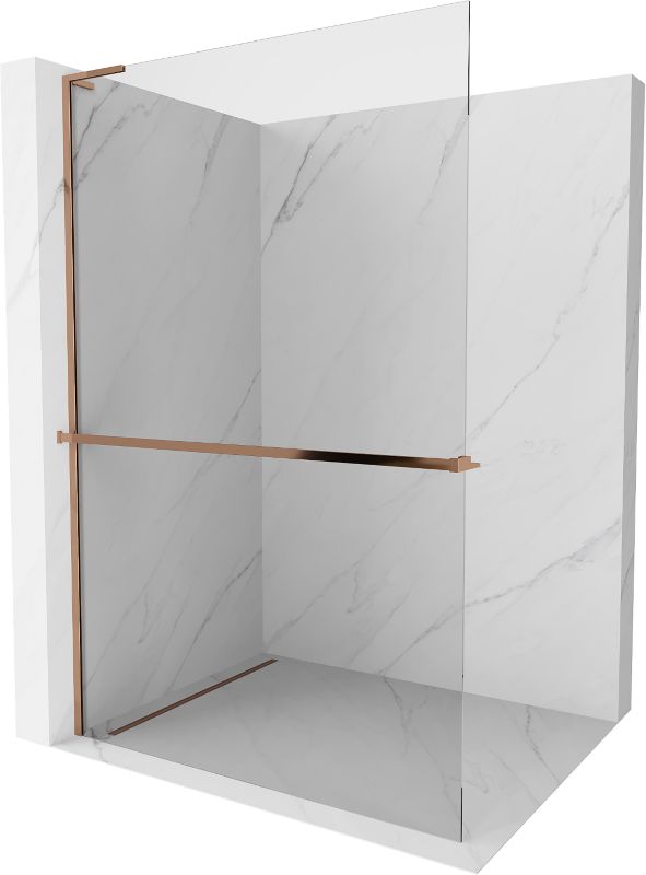 Ścianka prysznicowa Mexen Kioto+ L różowe złoto 60x200 cm 800-060-123-60-00 1 szt.