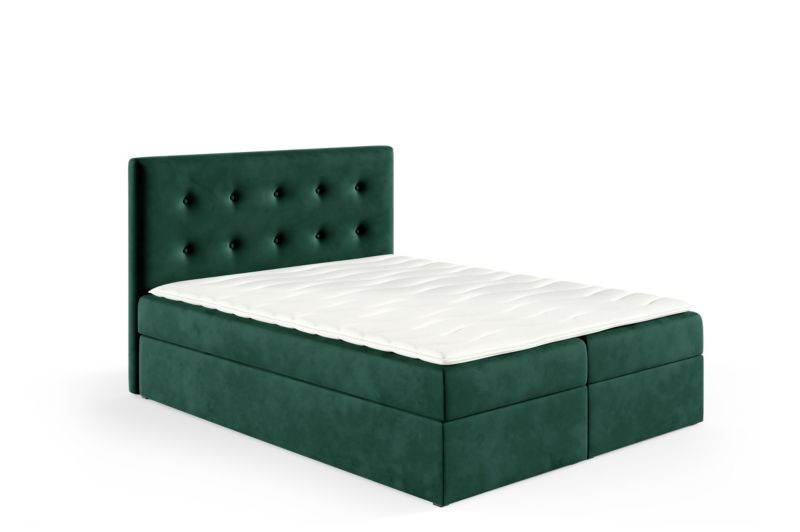 Łóżko kontynentalne SOFELLO Louis Box 140x200 bez nóg riviera38 1szt.