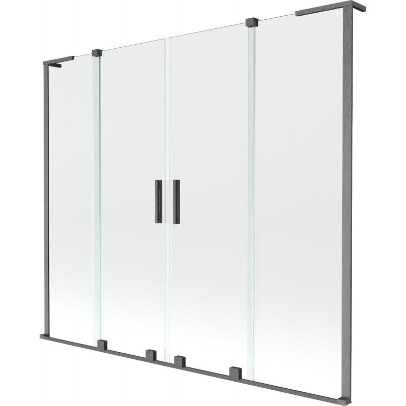 Parawan nawannowy ruchomy Mexen Velar L gun gray 180x150 cm 1 szt.