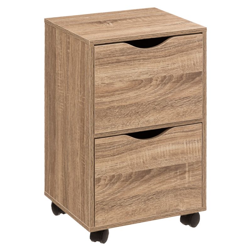 Mobilny kontenerek z 2 szufladami 5Five Simply Smart brązowy 56 cm 1 szt.