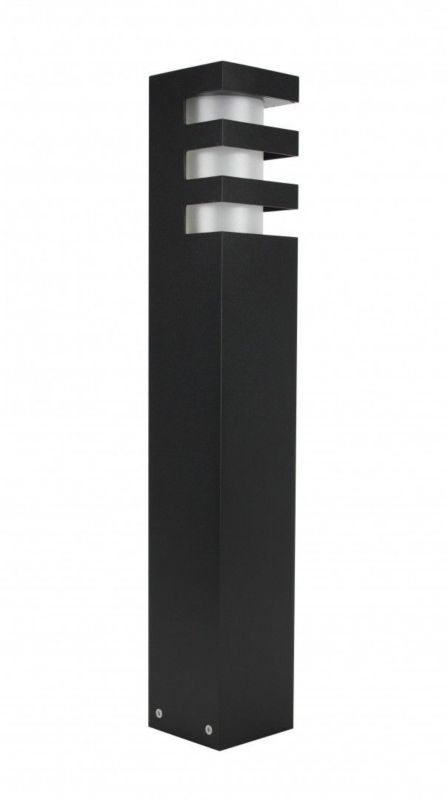 Lampa ogrodowa stojąca SU-MA Rado czarna kwadratowa 1 x E27 x IP54 wym: 50 x 8 x 8 cm - 1 szt.