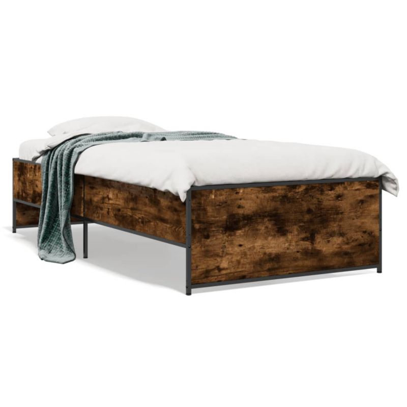 Łóżko metalowe WaszeMeble 90x190 cm brązowe WM-845248 1 szt.